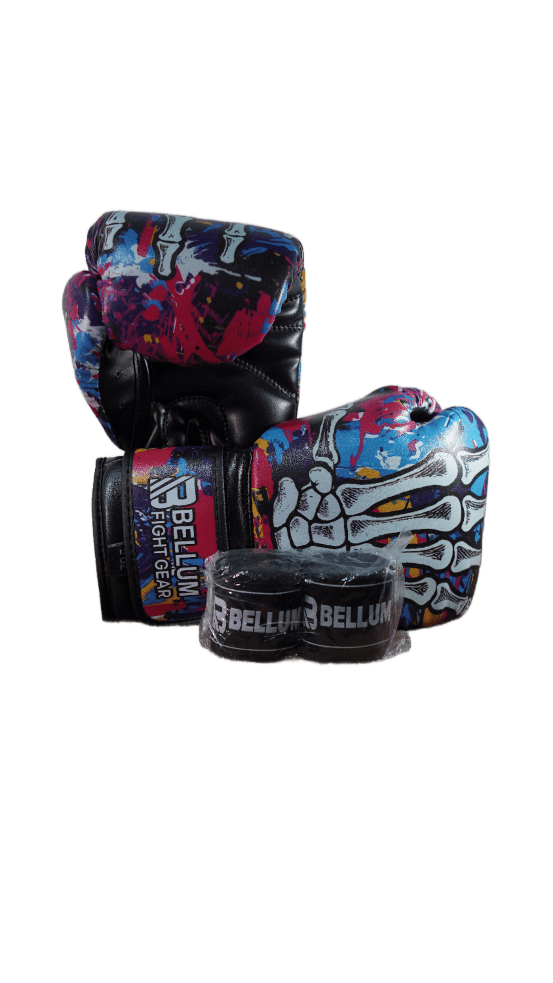 PACK Guante 8Oz BONES + vendas para niños. - 1