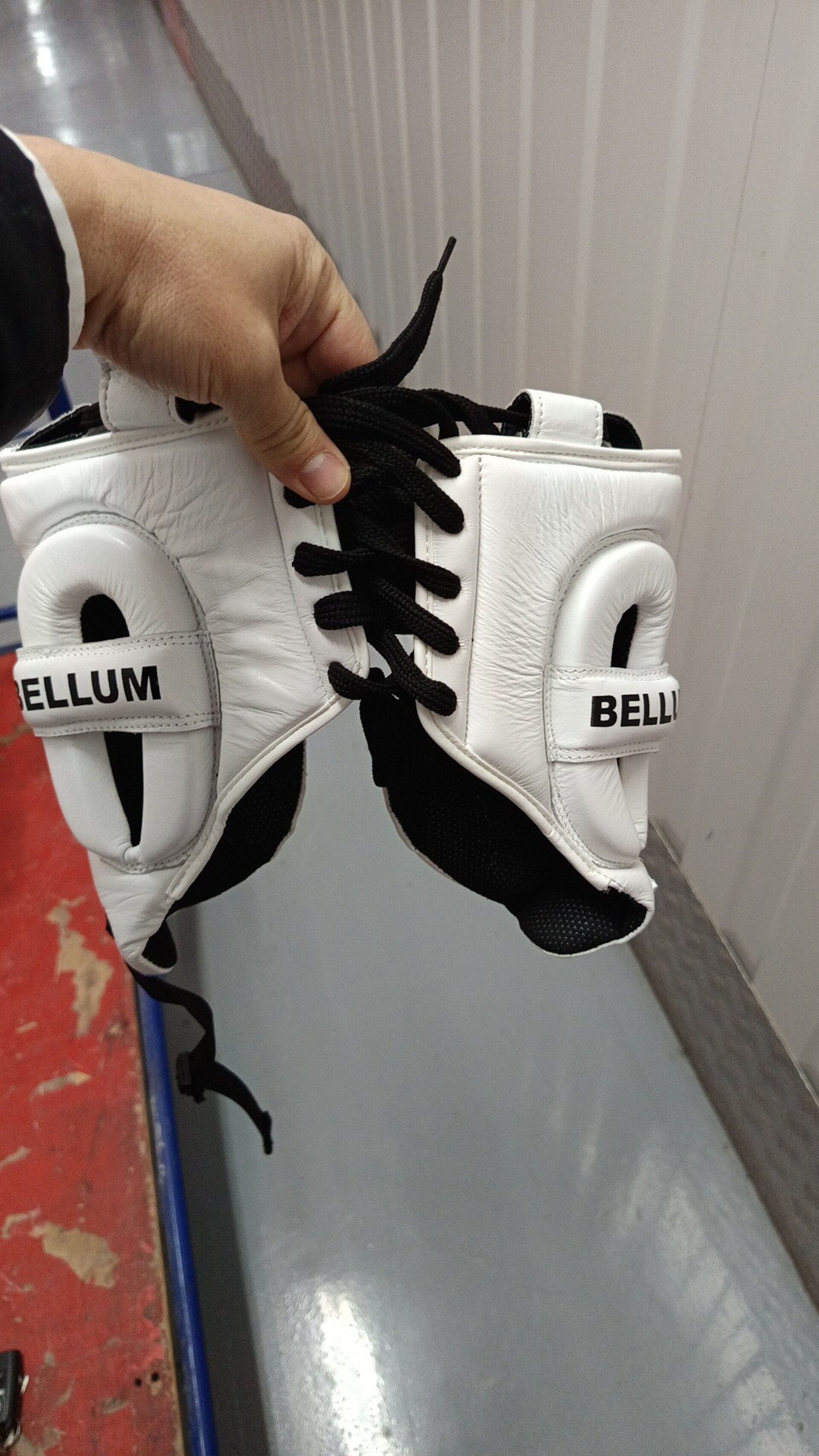 Casco piel talla S/M blanco - 2